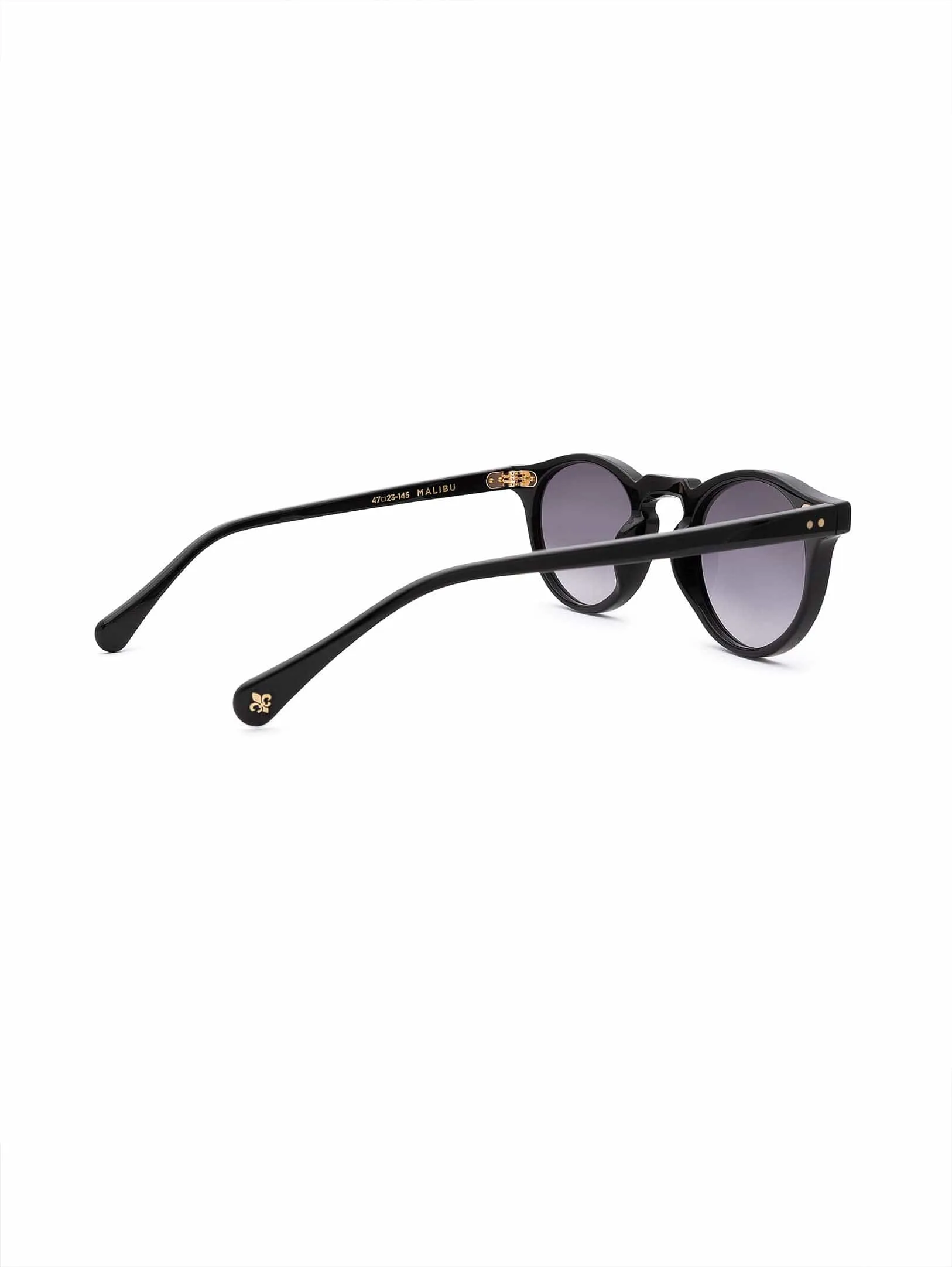 Malibu Sunglasses - Grey Gradient on Black