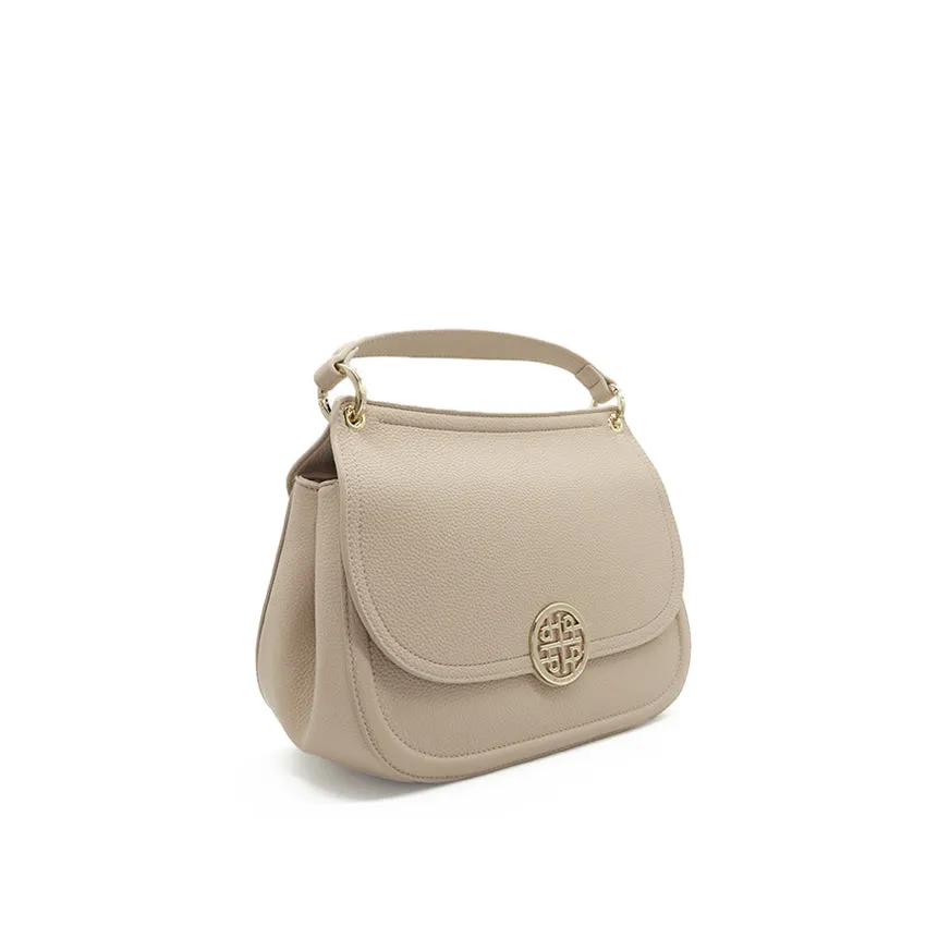 Marielle Satchel (L) Women's Bag - Beige