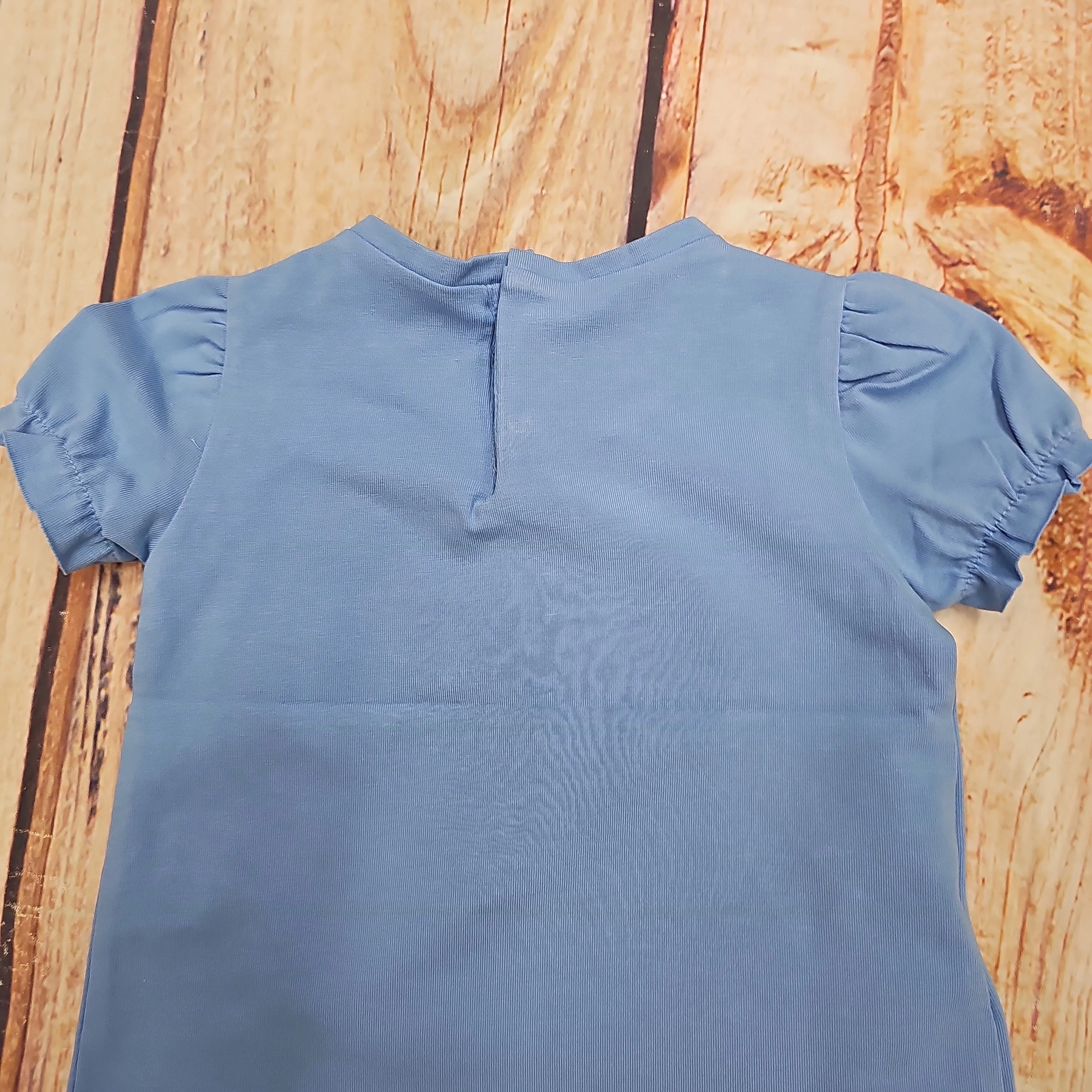 MAYORAL GIRLS SHORT SLEEVE SHIRT BLUE 1006