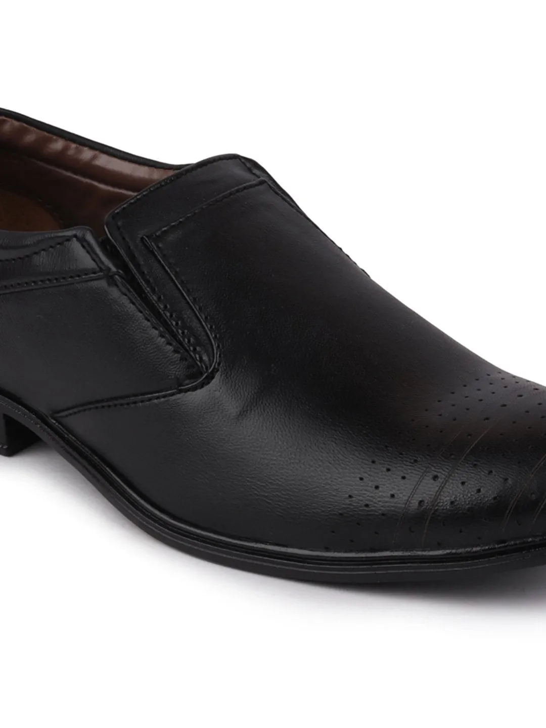 Men Black Formal Slip-On Shoes