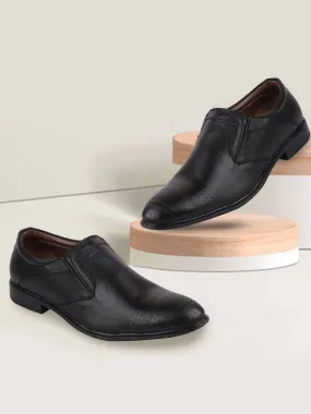 Men Black Formal Slip-On Shoes