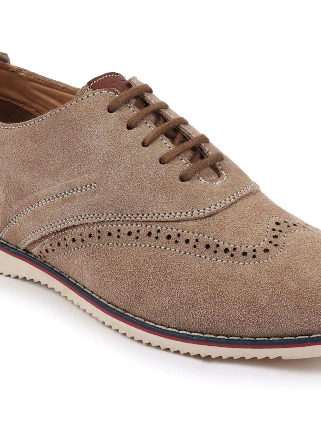 Men Cheeku Suede Leather Oxford Casual Shoes