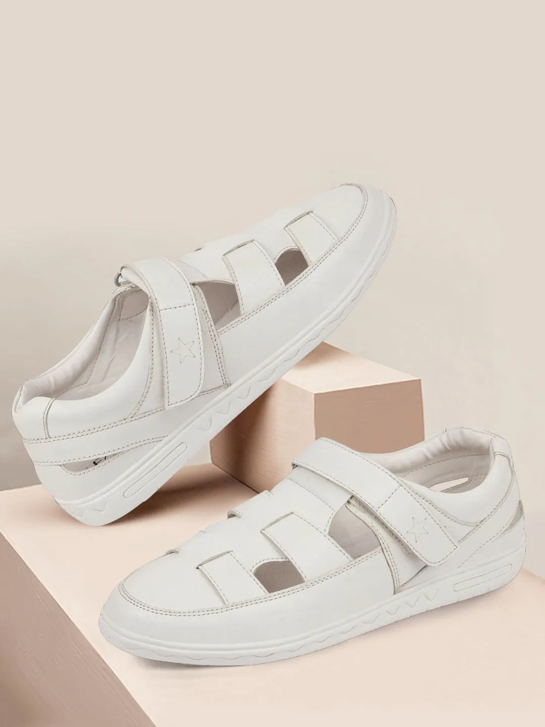 Men White Shoe Style Sandals