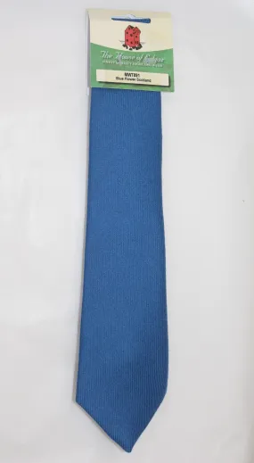 Mens House of Edgar Woollen Tie - Flower of Scotland Blue