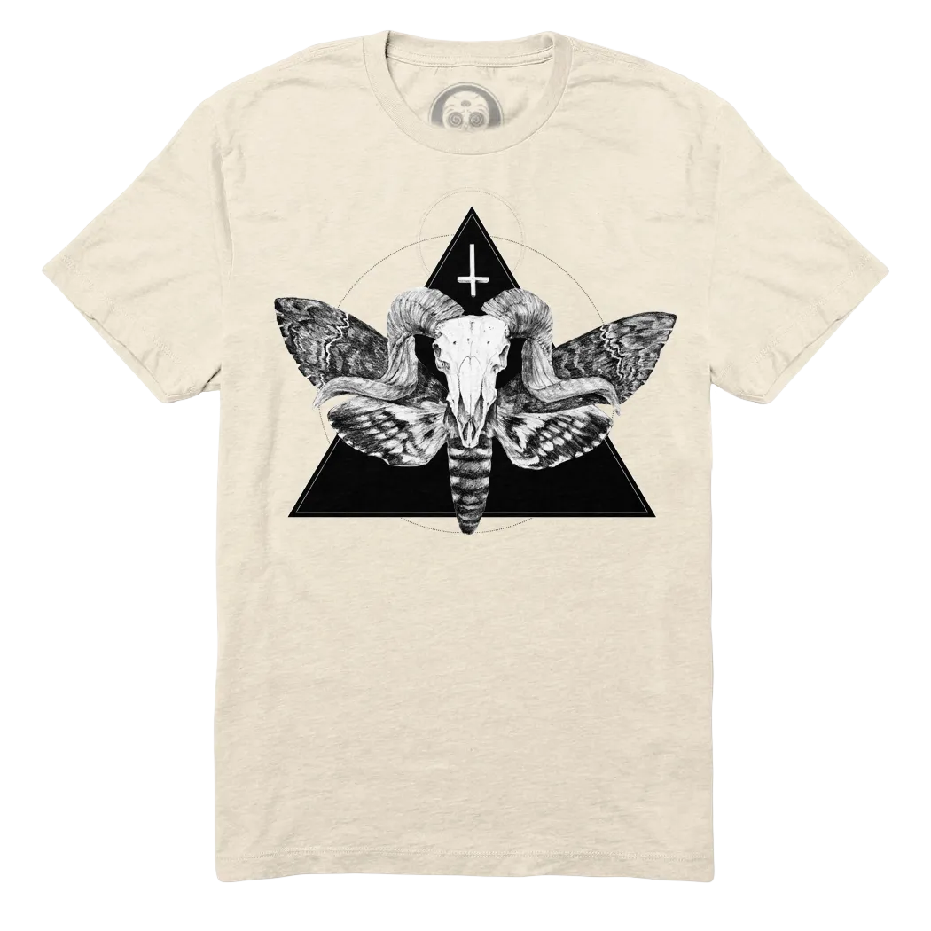 Midnight Skateboarding - The Horned God Tee - Bone