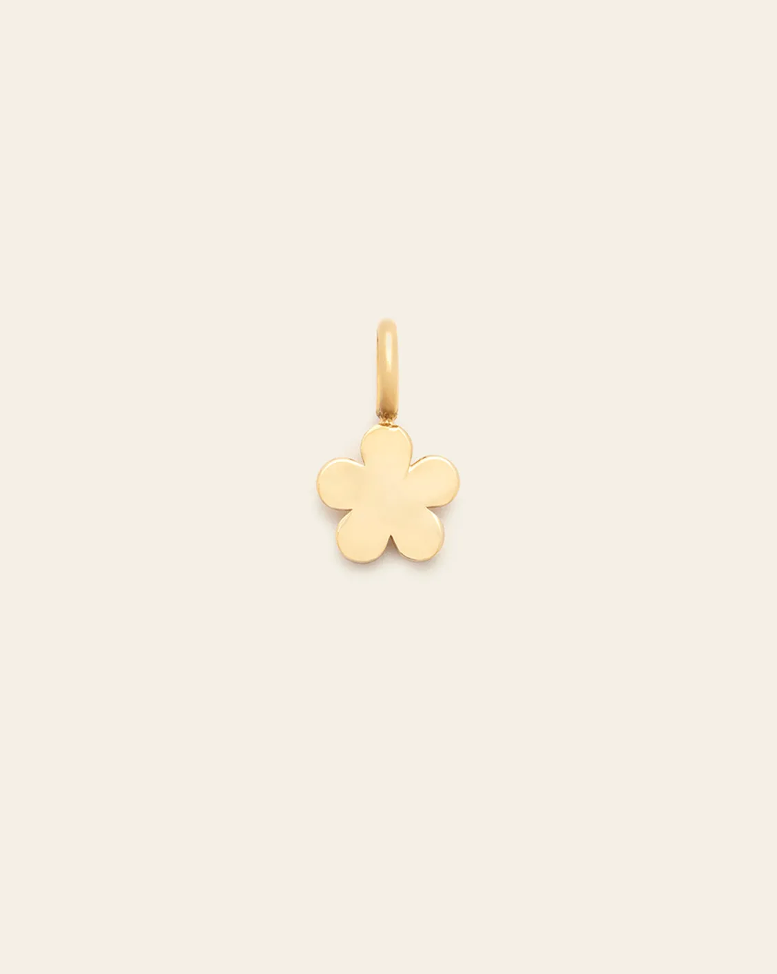 Mini Flower Charm - 10k Solid Gold