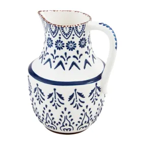 Mud Pie Blue Floral Pitcher