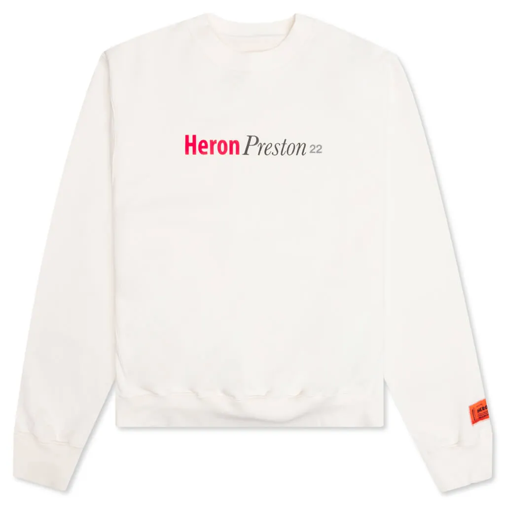 Multi Heron Censored Crewneck - White/Multicolor