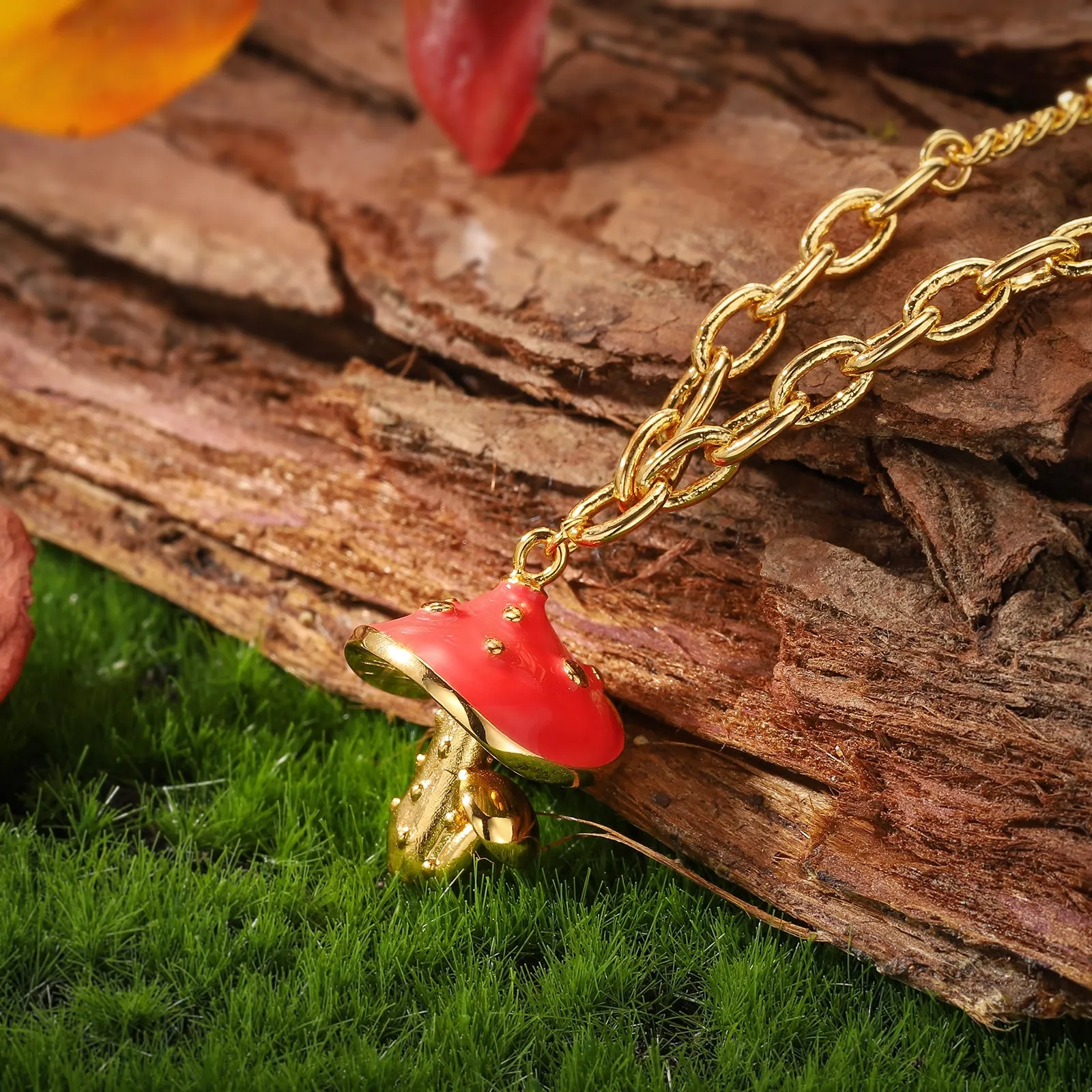 Mushroom Necklace