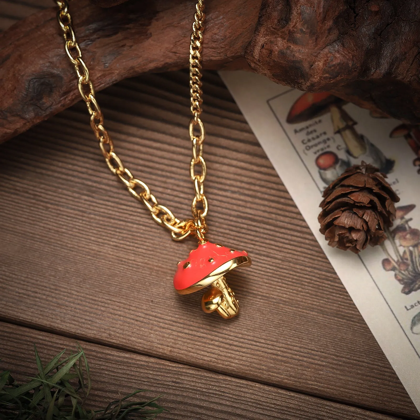 Mushroom Necklace