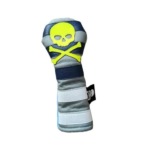 NEW! Neon Skull & Bones Rugby Stripe Hybrid Headcover