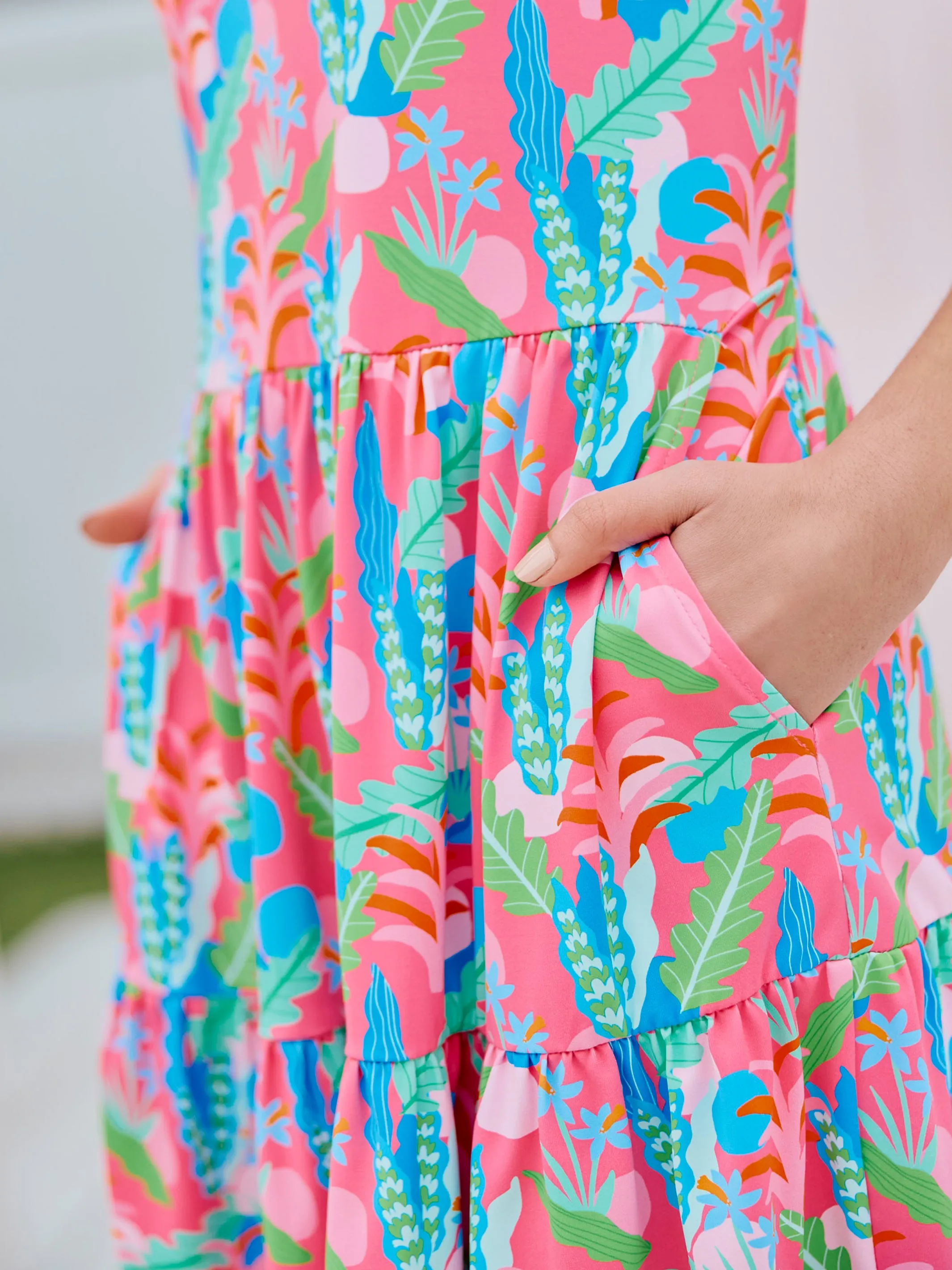 Newport Dress | Island Dreams Pink