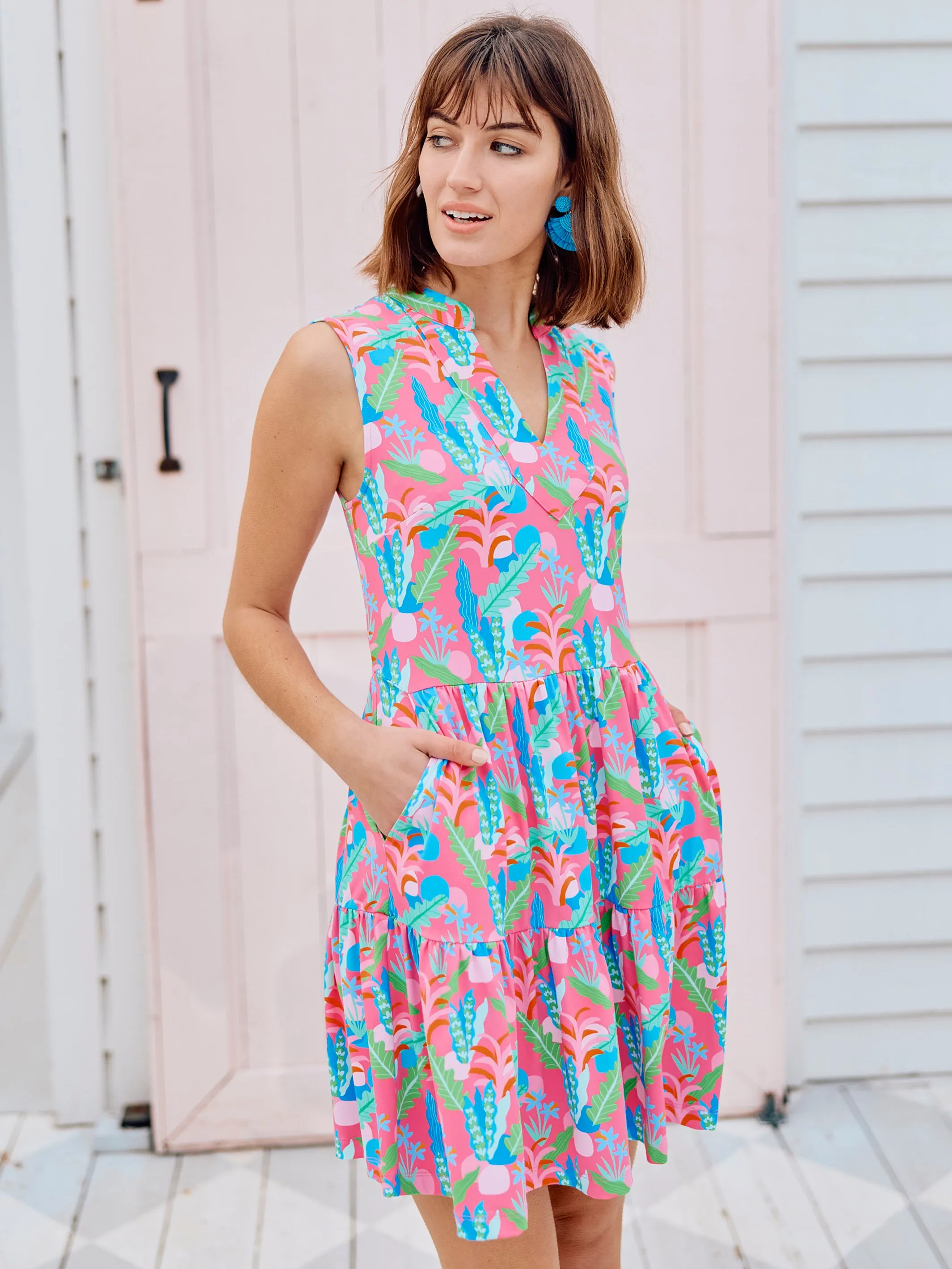 Newport Dress | Island Dreams Pink