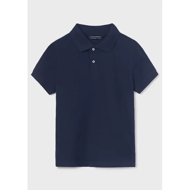 Nukutavake Basic Short Sleeve Navy Polo_890-86