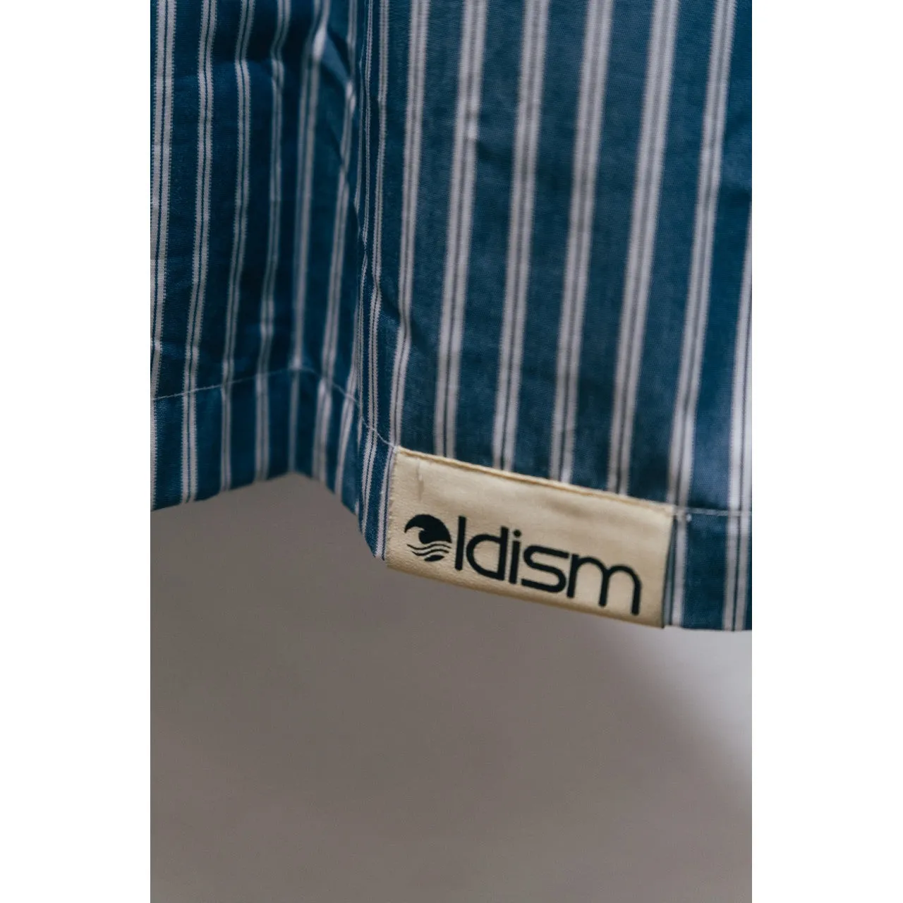 OLDISM OLD/SM  PATCH STRIPE SHIRT-DARK BLUE