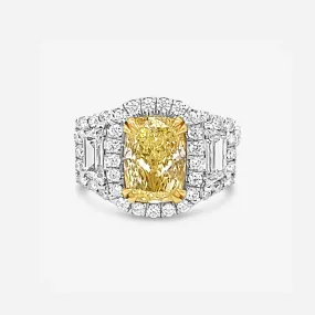 Preset 2.50ct Fancy Yellow Diamond Engagement Ring