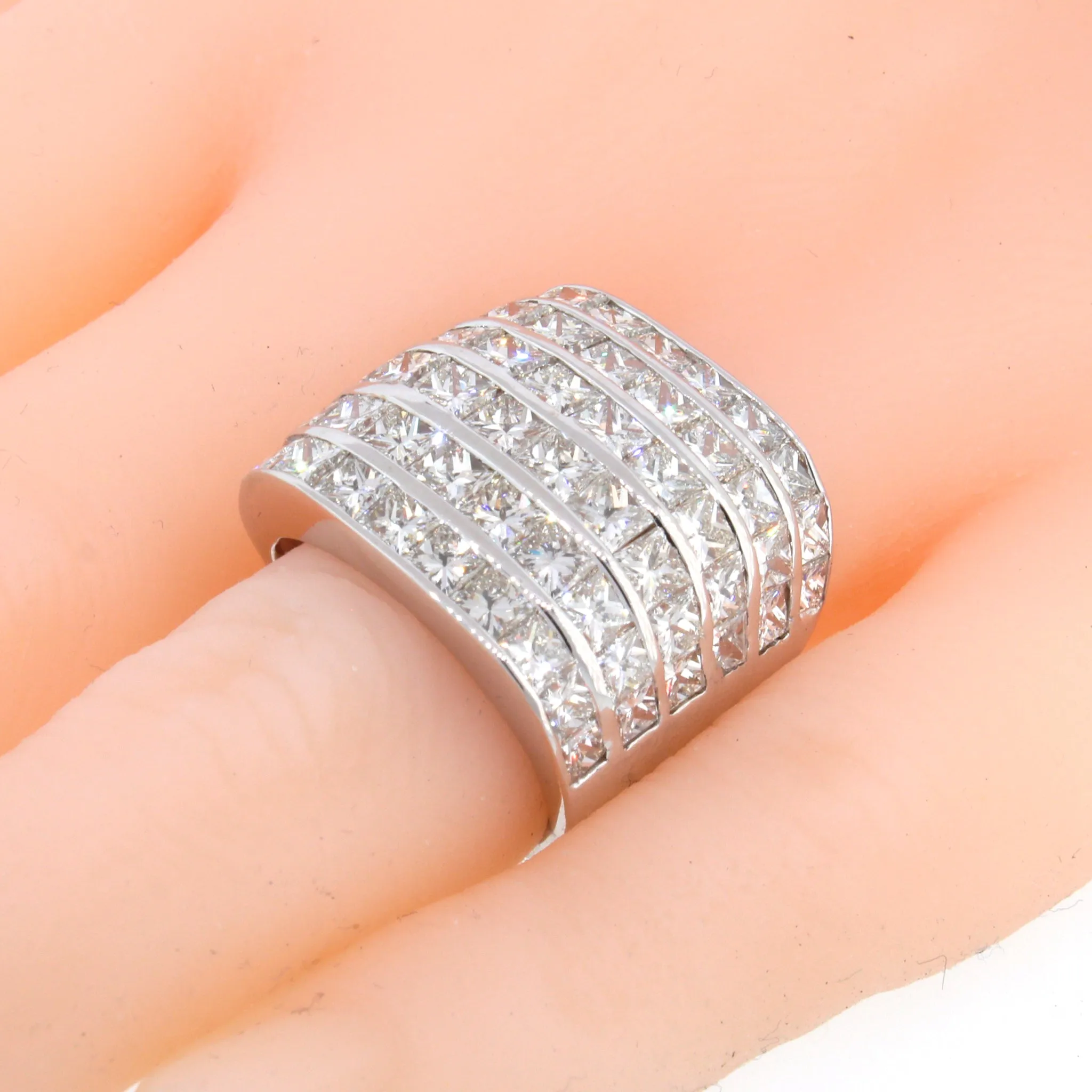 Princess Cut Diamond Band