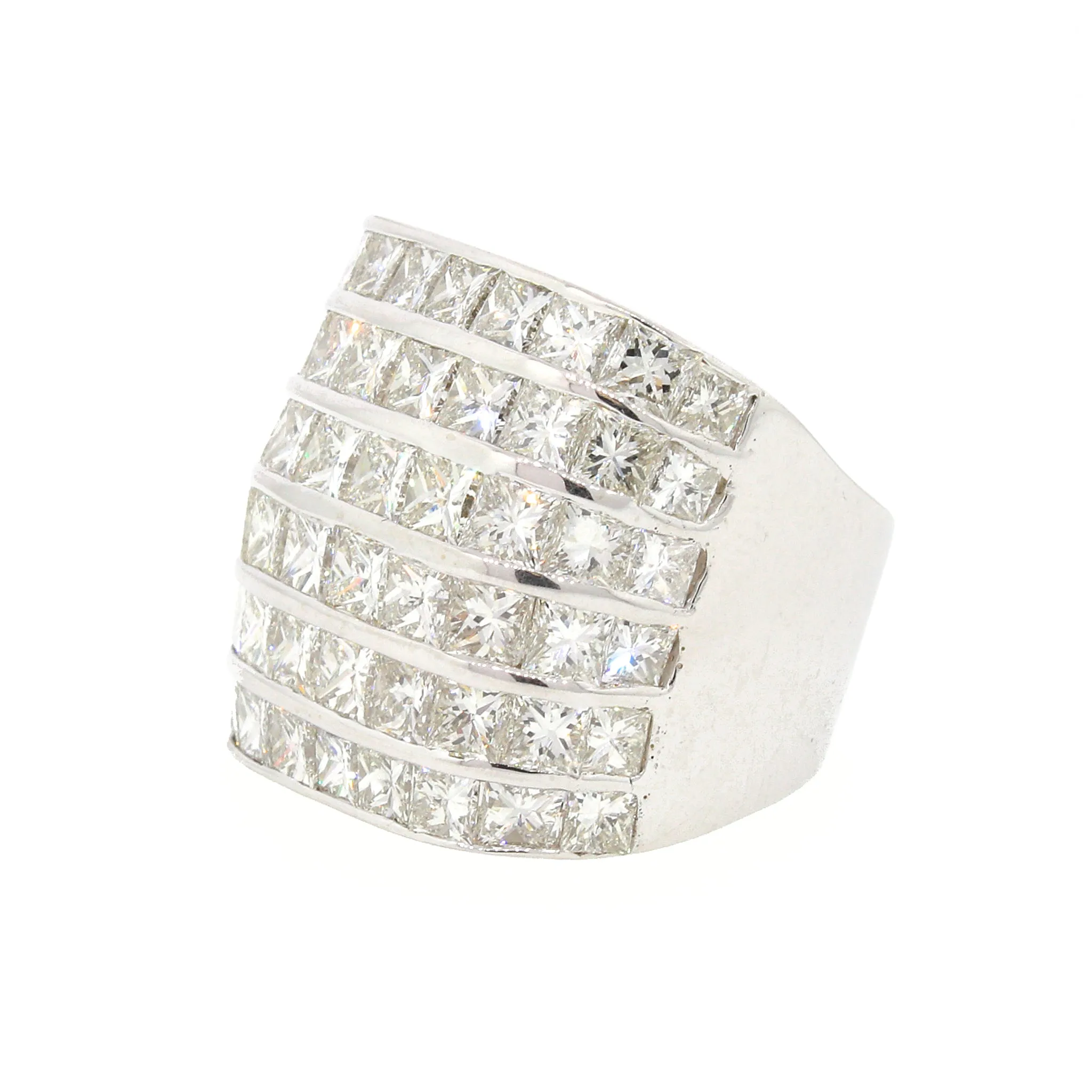 Princess Cut Diamond Band