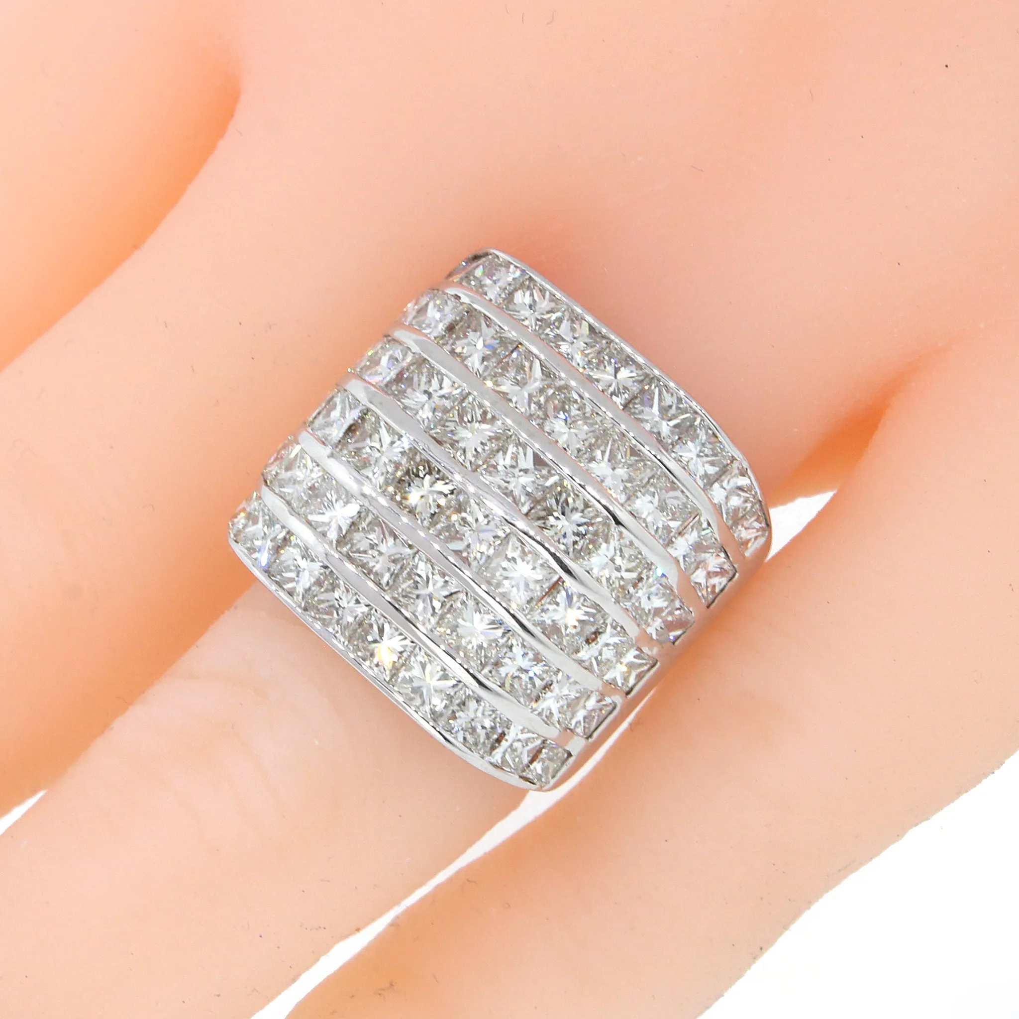 Princess Cut Diamond Band