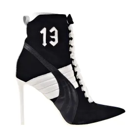 Puma High Heel Suede Rihanna Women's Shoes Puma Black-White