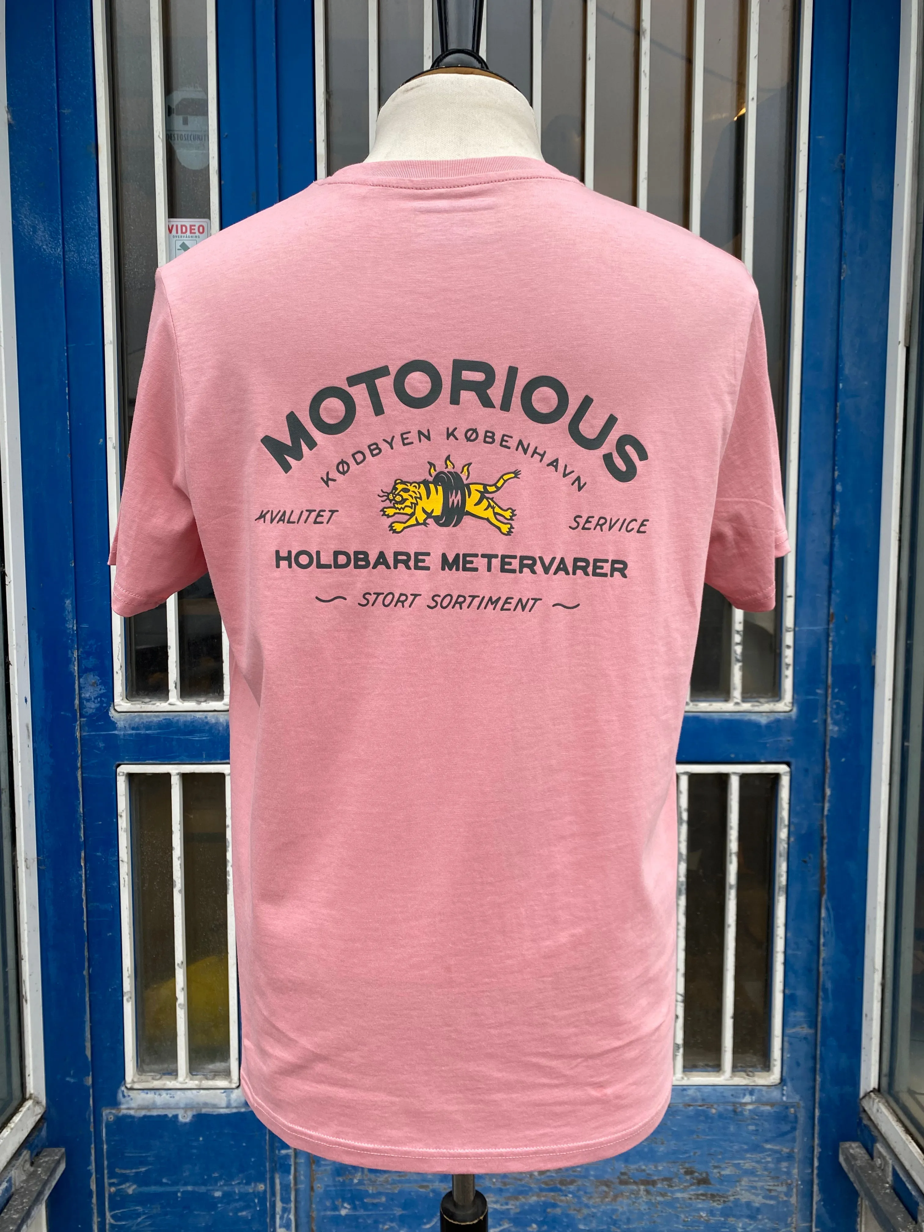 "Tire-Tiger" Motorious T-shirt, Canyon Pink