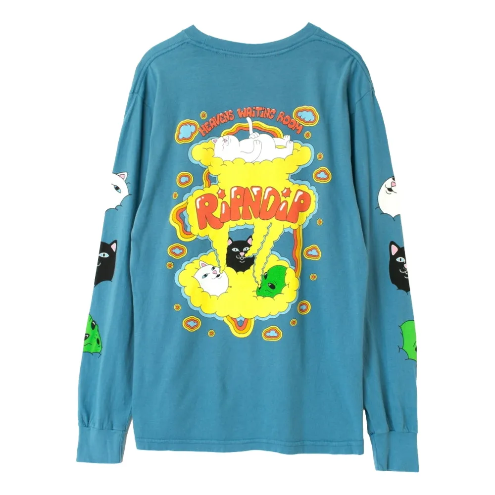 RIPNDIP HEAVENS WAITING ROOM LS-HARBOR BLUE