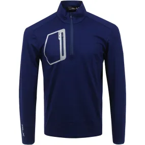 RLX Luxury Performance Jersey Half Zip French Navy - 2024