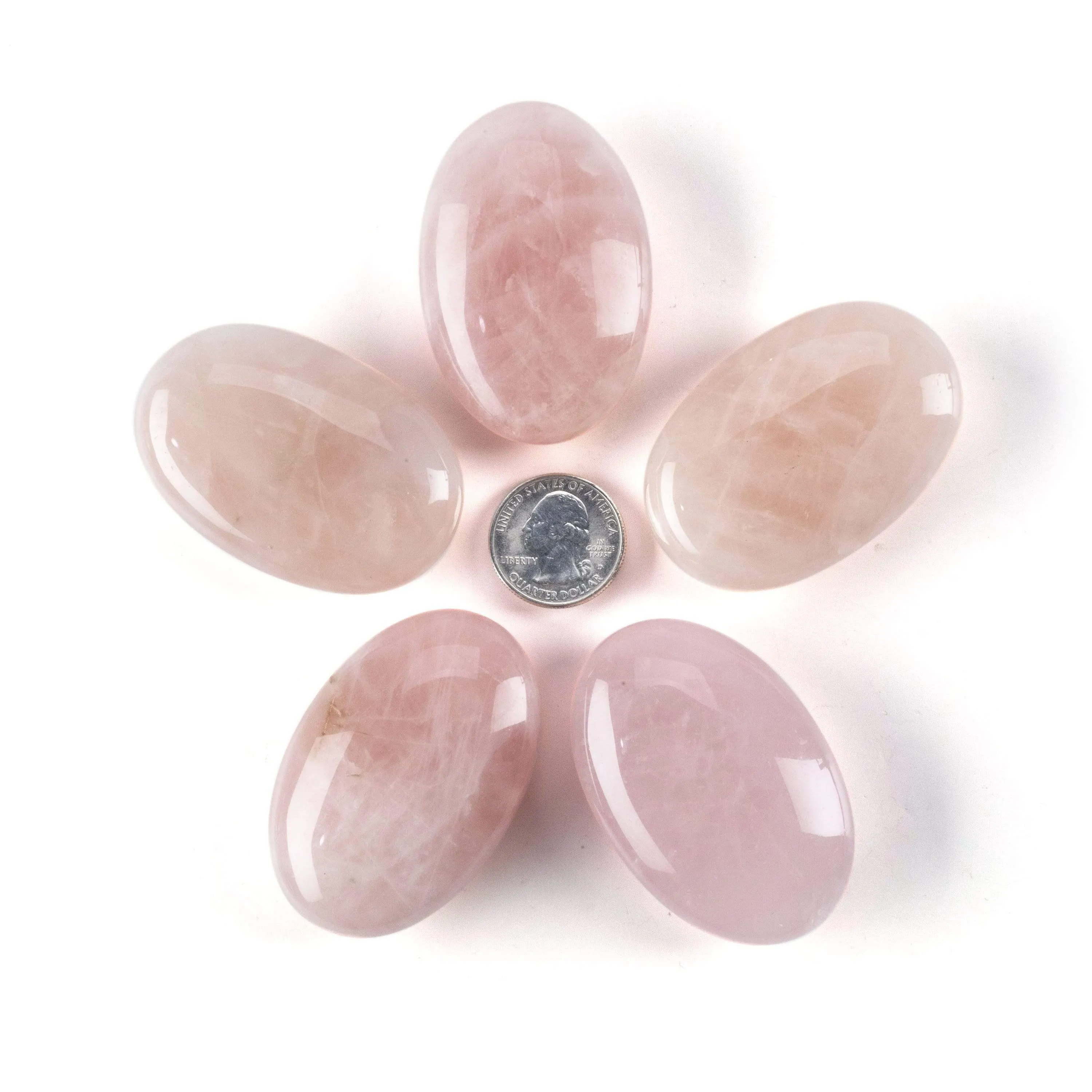 Rose Quartz Palm Stone