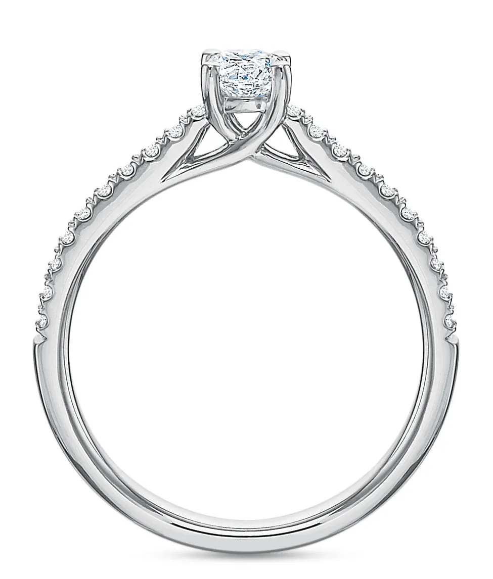 Round Brilliant Engagement Ring .50tw