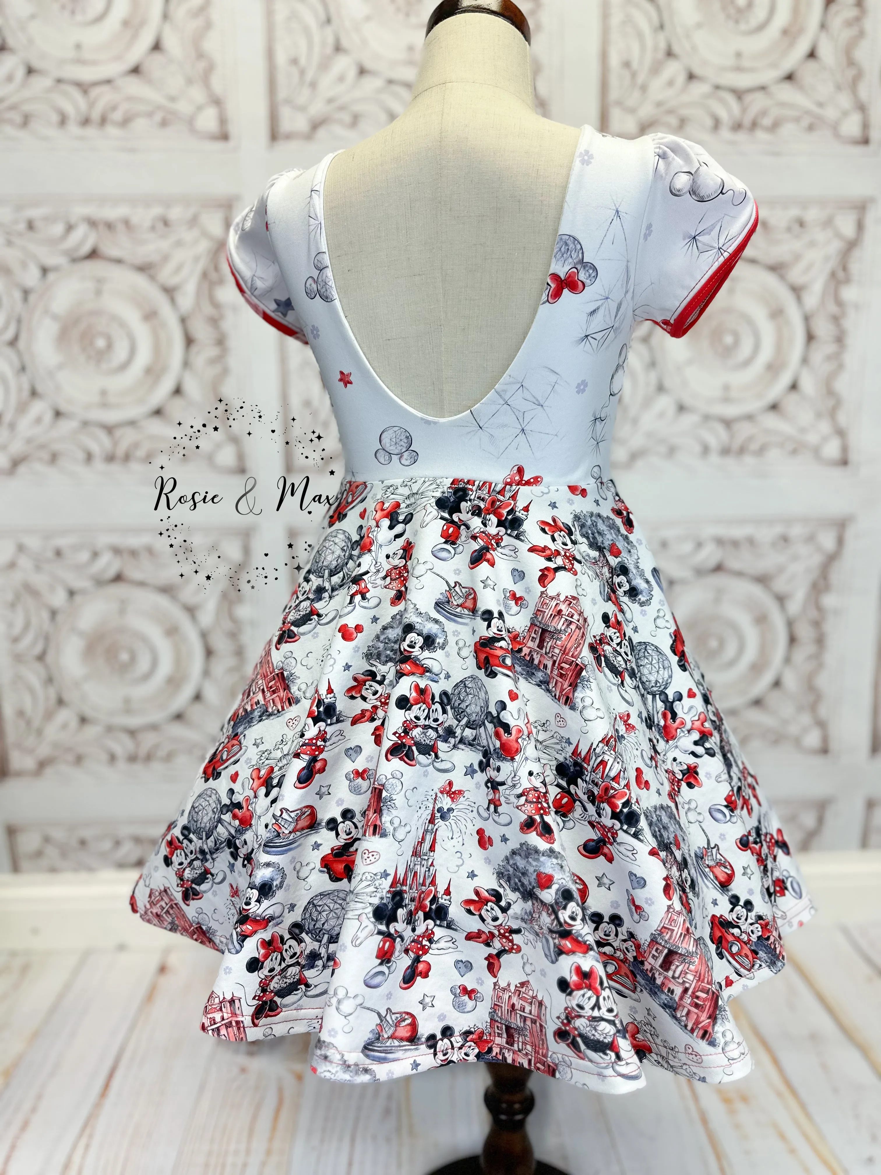 RTS - Mouse Park Day - Peek-a-Boo Dress - Size 6