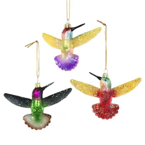 Ruby Throated Hummingbird Ornament