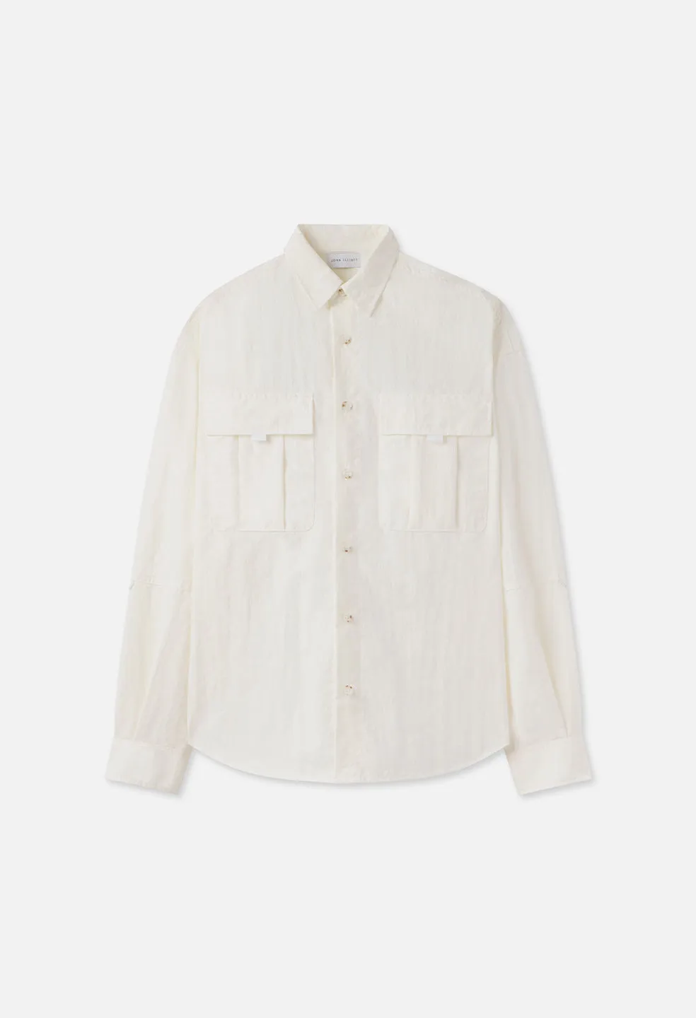 Safari Shirt Jacket / White