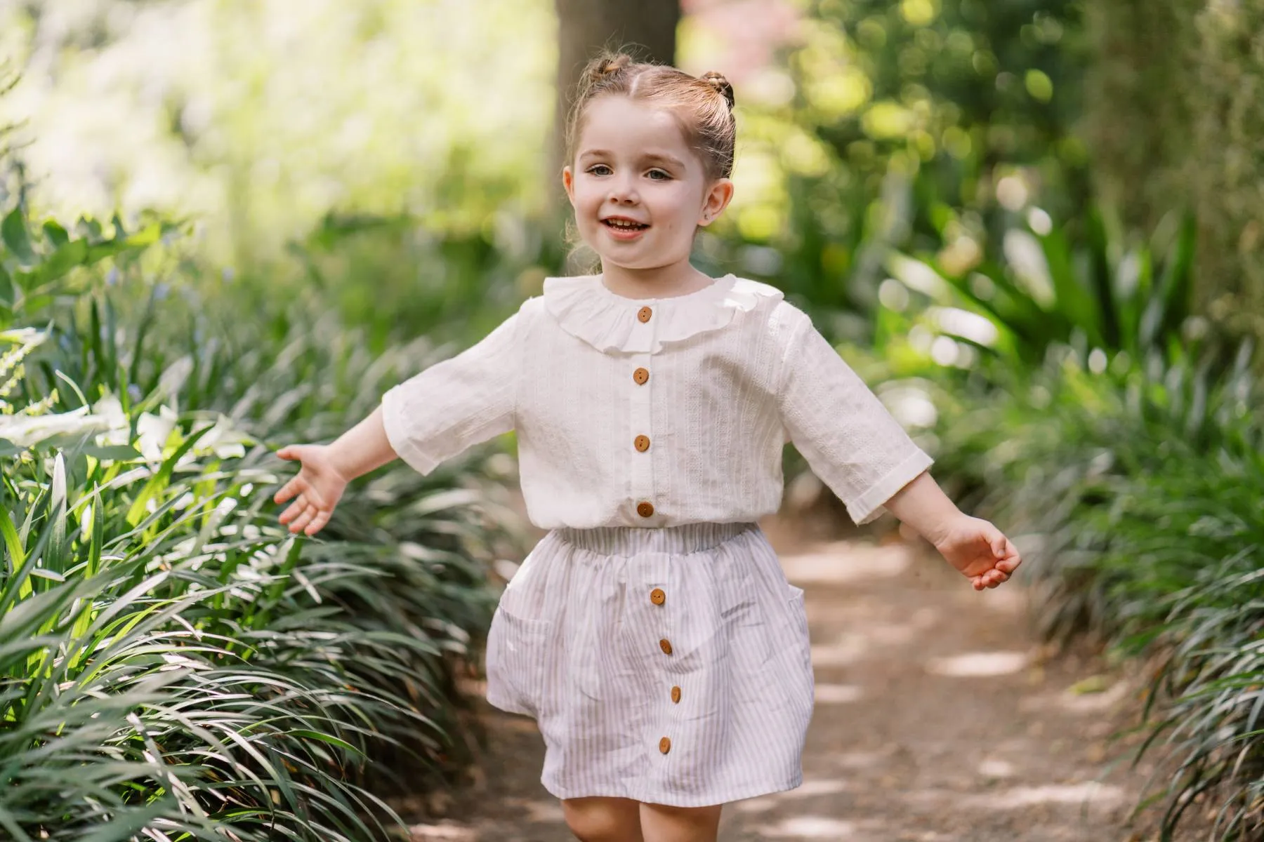 Sail Away Ruffle Top - White