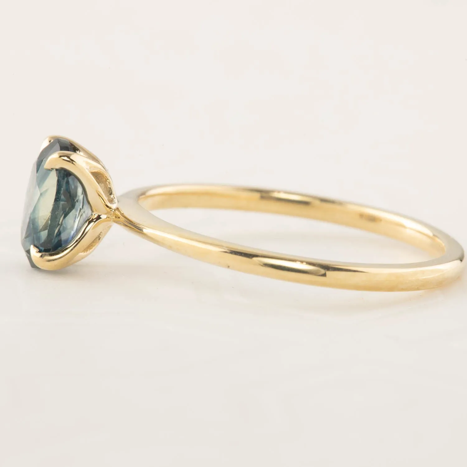 Sara Ring - 0.87ct Blue Montana Sapphire (One of a kind)