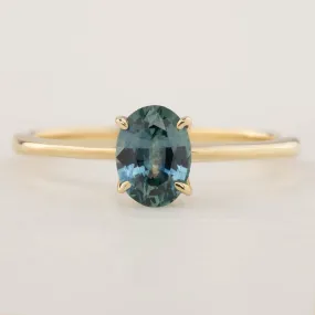 Sara Ring - 0.87ct Blue Montana Sapphire (One of a kind)