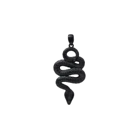 Serpent Pendant - Black