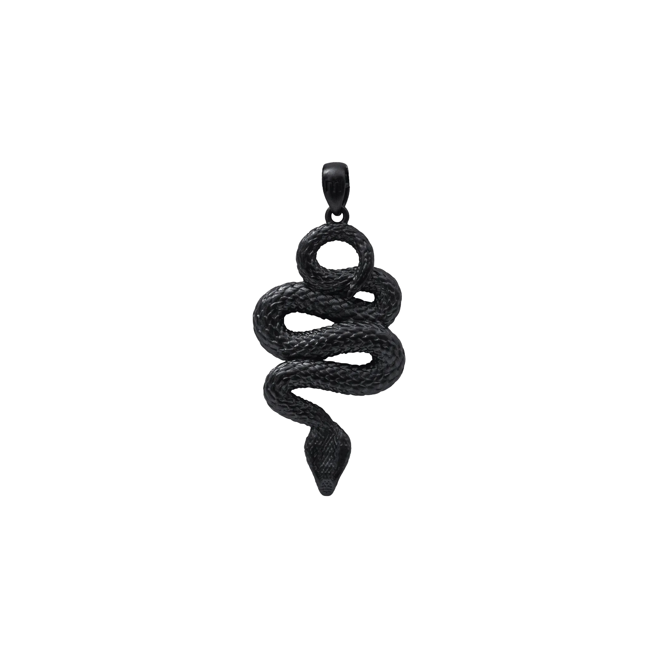 Serpent Pendant - Black