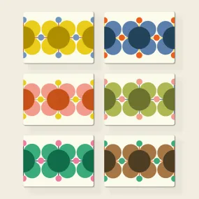 Set of 6 Placemats - Atomic Flower