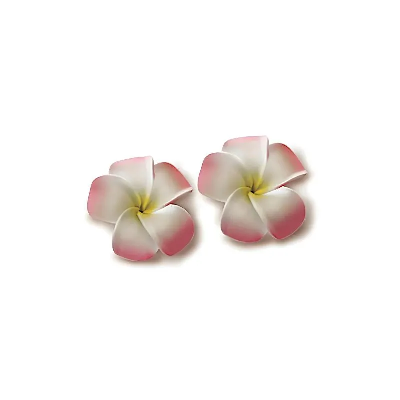 Small Plumeria Hair Clips