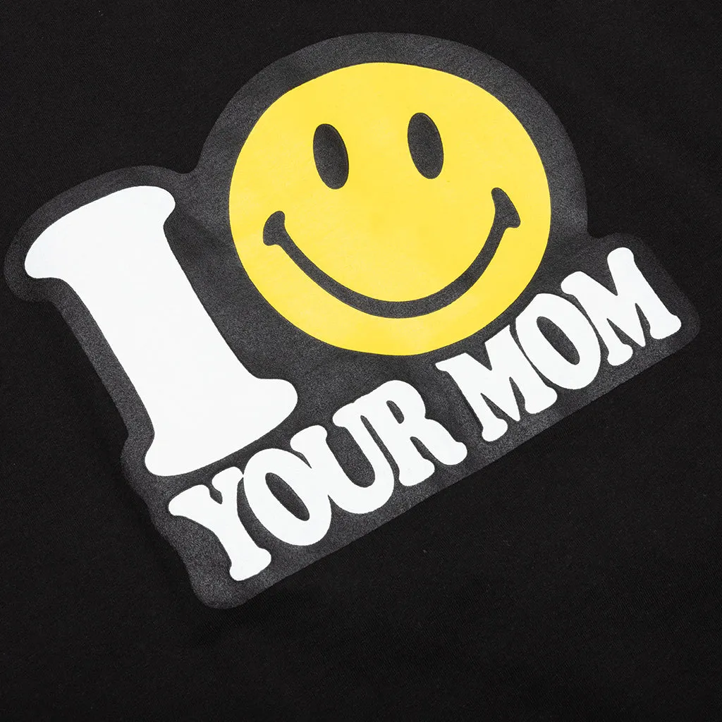 Smiley Your Mom T-Shirt - Black