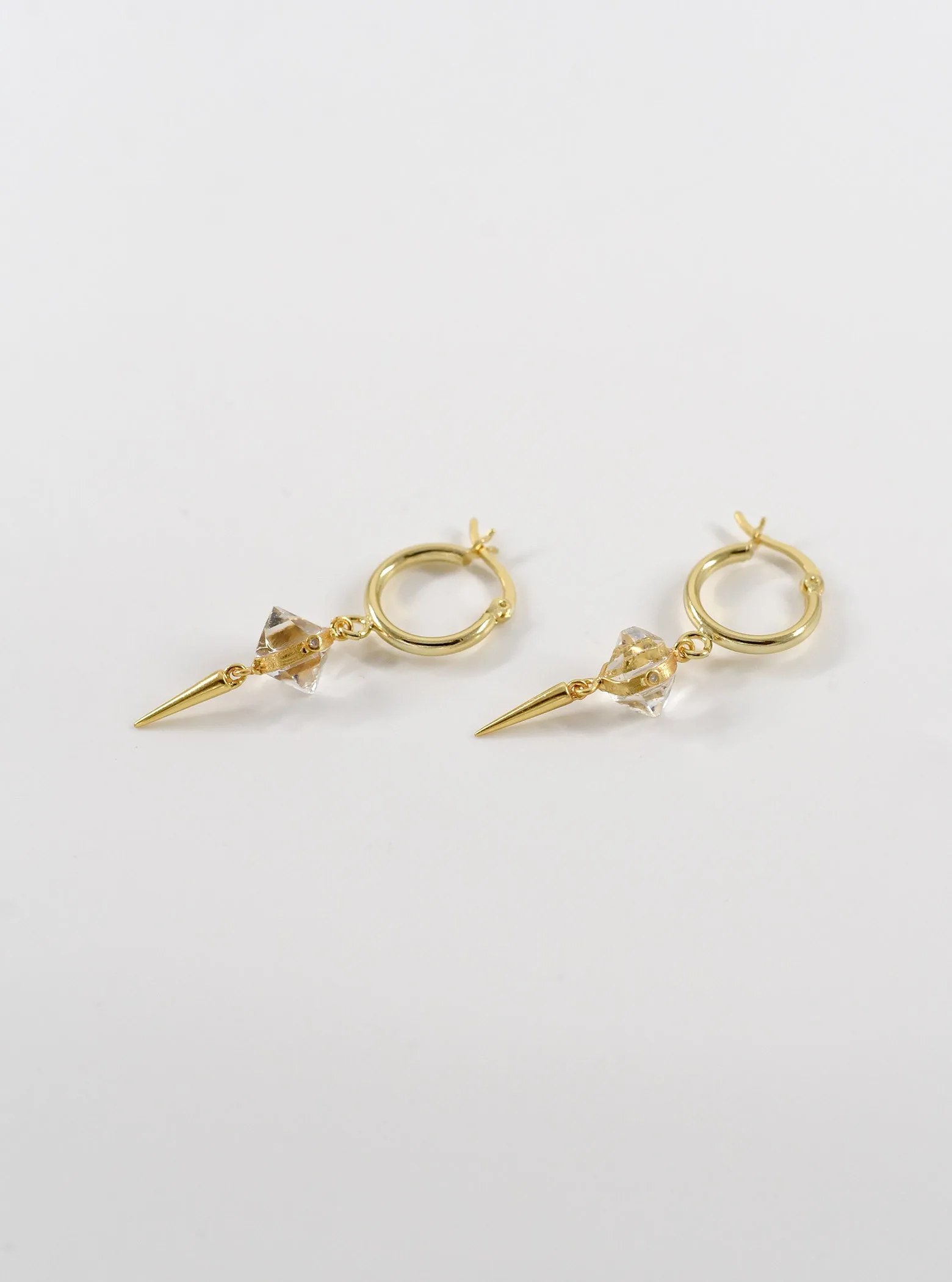 Sparking Herkimer Diamond Drop Earrings