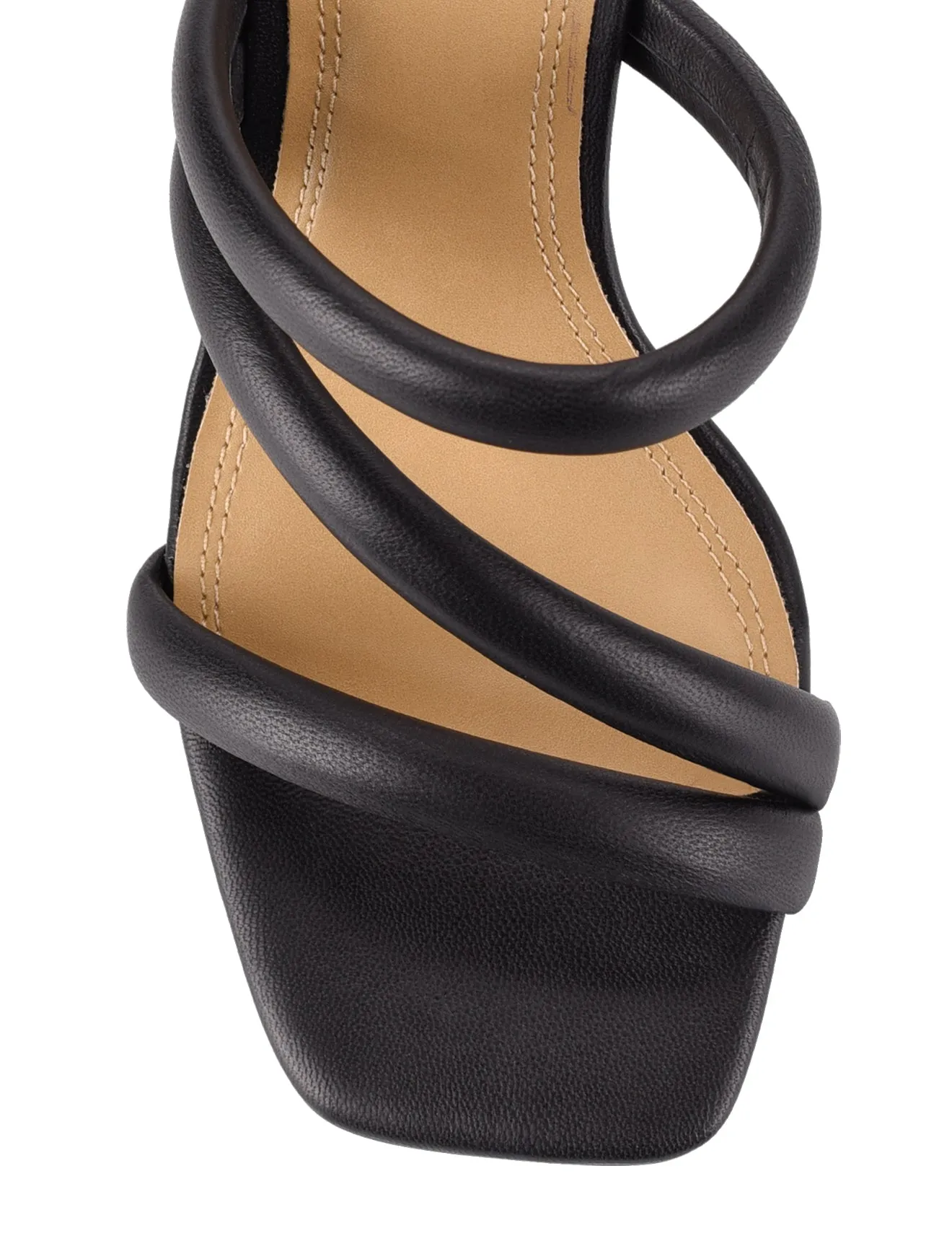 Spence Heeled Sandals - Black Leather