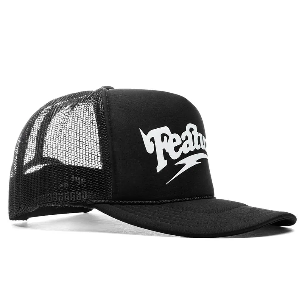 Spike Trucker Hat V2 - Black/White