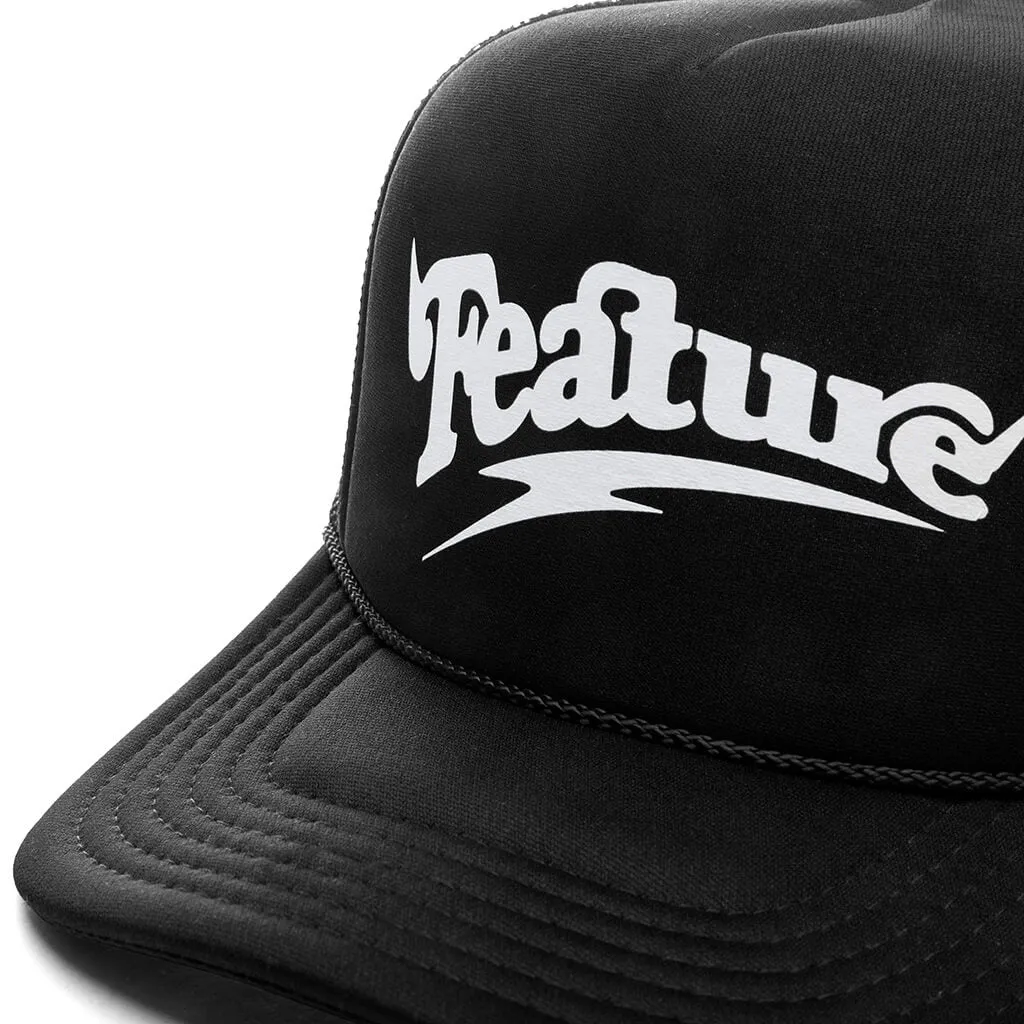 Spike Trucker Hat V2 - Black/White