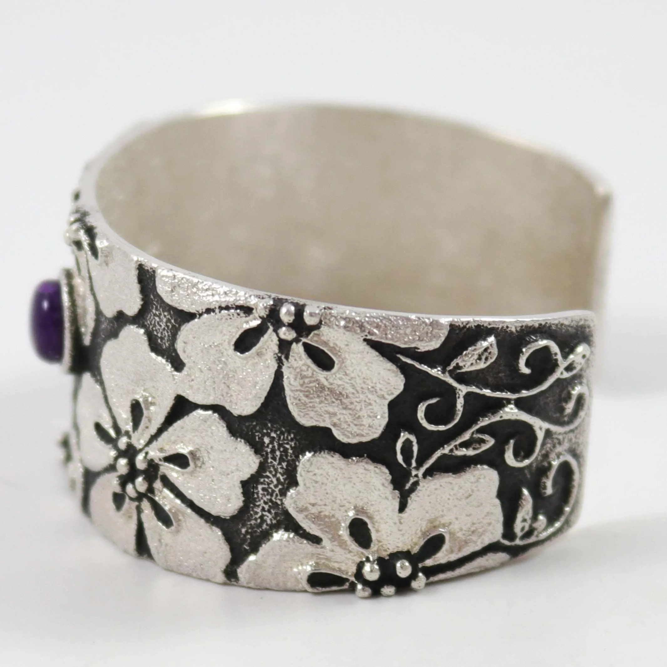 Sugilite Flower Cuff