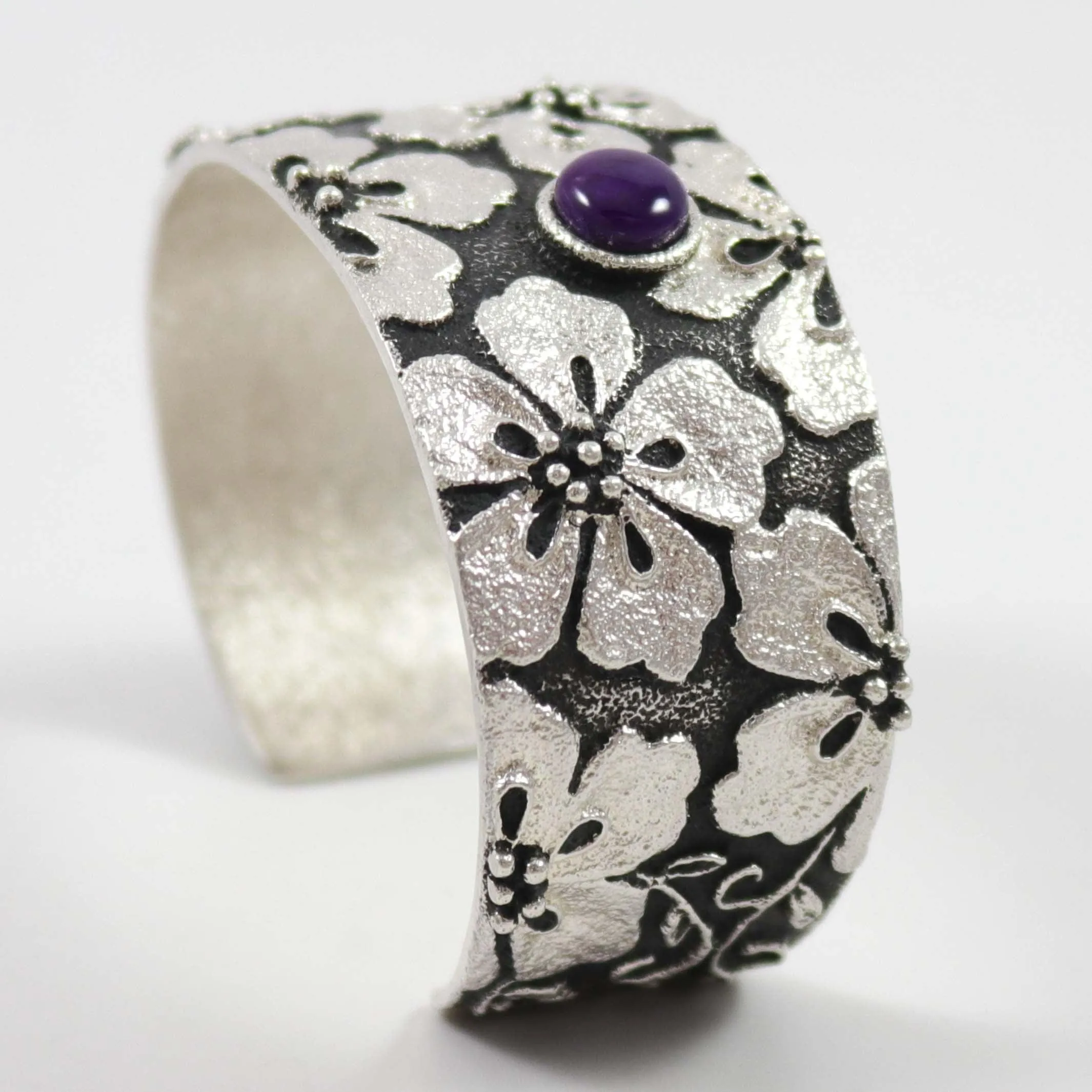 Sugilite Flower Cuff