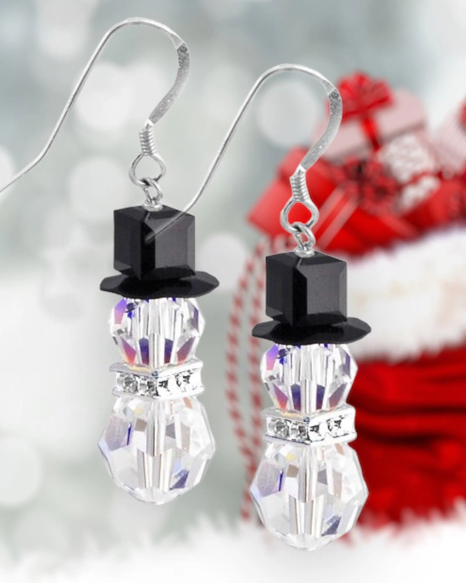 Swarovski Snowman Earring Kit - Crystal