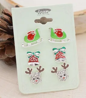 SWB Earrings   Christmas 3 pack