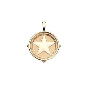 TEXAS JW Small Pendant Coin in Solid Gold