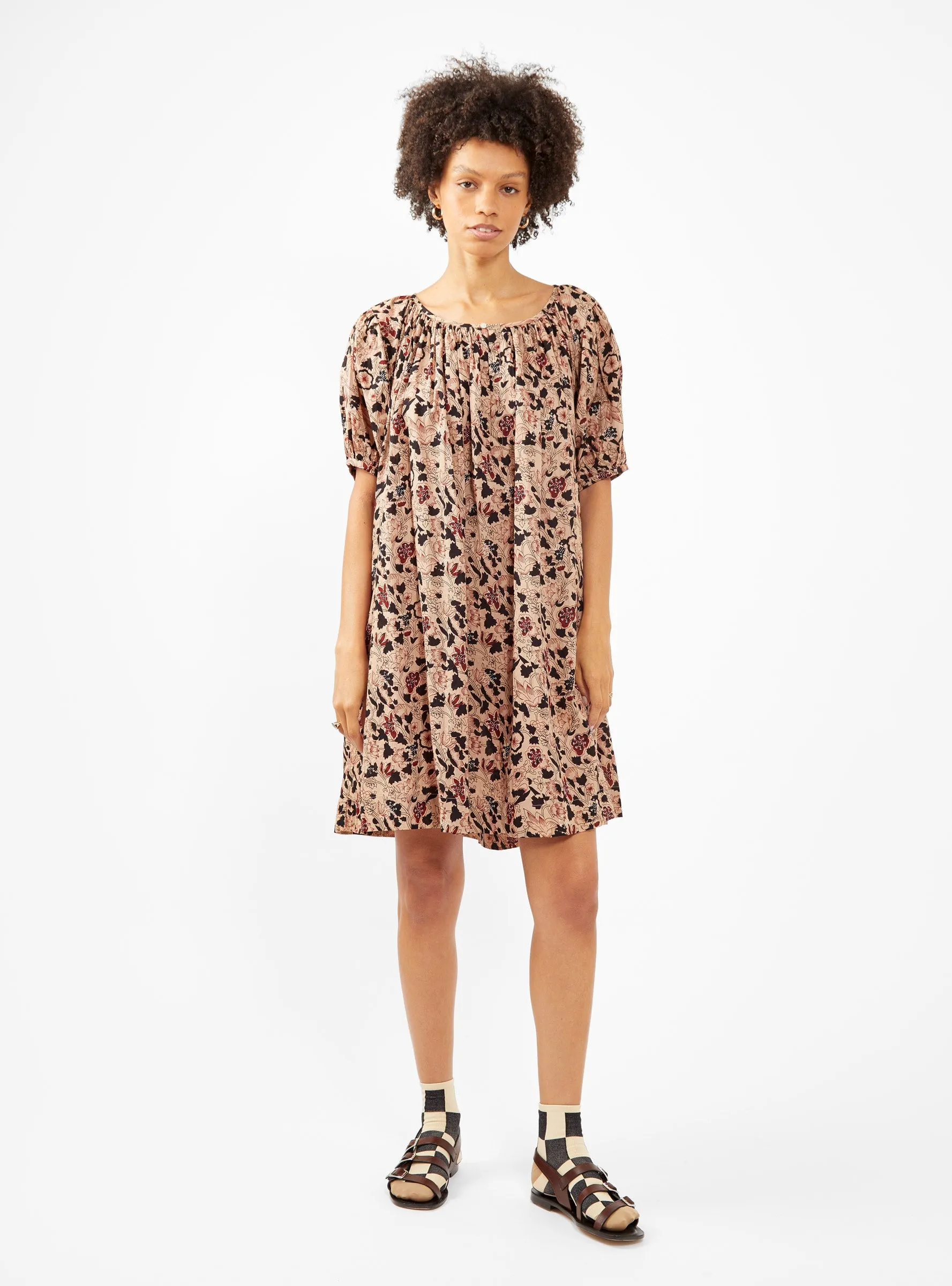 The Bedroom Dress Beige Canyon Floral